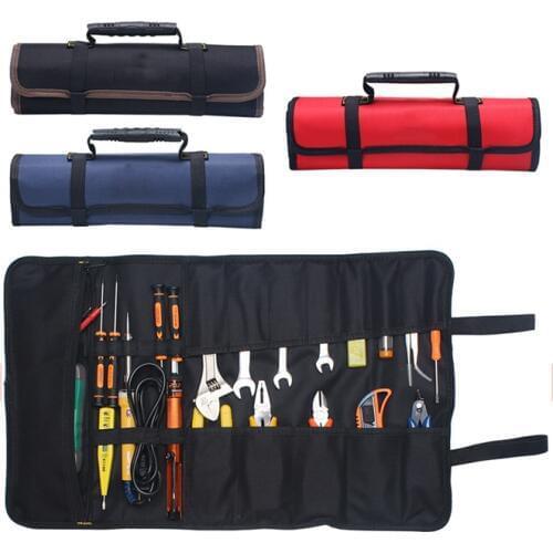 Multifunction Oxford Cloth Folding Wrench Tool Storage Tool Roll Storage Pocket Tools Pouch Portable Case Organizer Holder