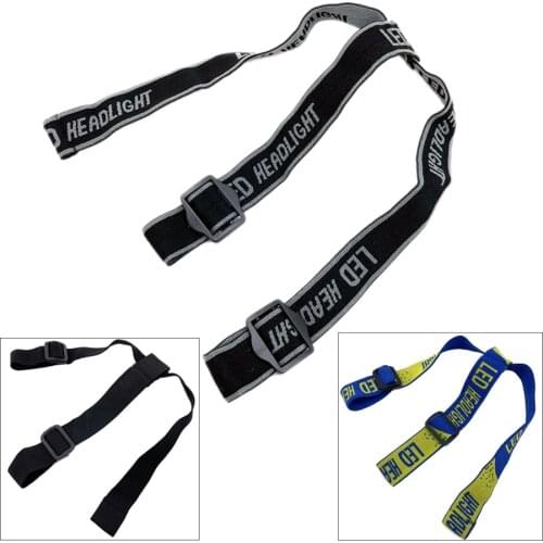 Bicycle Headlight Headband Adjustable Nylon Head Belt Strap Elastic Band for LED Flashlight Torch Bike Front Light Head Lamp