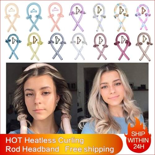 Sponge Hair Roller Heatless Curling Rod Headband Curls Hair Rollers Sleeping Soft Wave Formers Women Hair Styling Tools