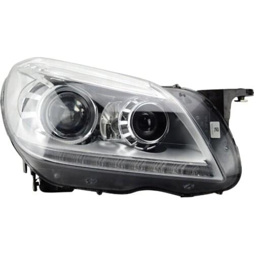 Used original headlight for 2014-2018 C class W205 car front headlight assembly double lens headlamp