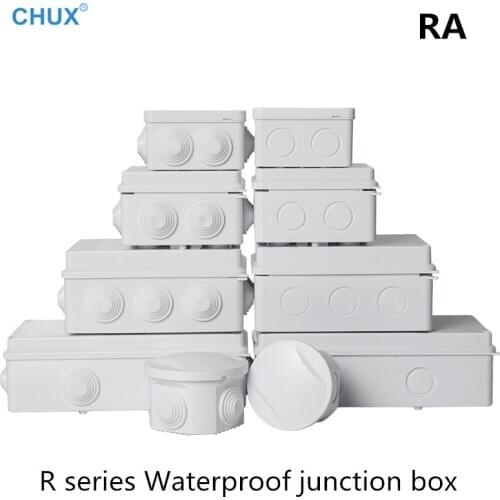 R type Plastic Waterproof Junction Box Outdoor Sealed RA series Monitoring Enclosure Case Electrical Distribution boxes