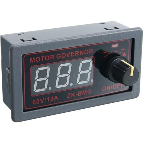 DC 9-60V 12A 500W Motor Speed Control Regulator PWM Motor Speed Governor Controller Switch 20A Current Regulator