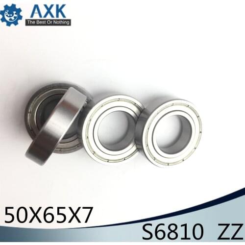 S6810ZZ Bearing 50*65*7 mm ( 5PCS ) ABEC-1 S6810 Z ZZ S 6810 440C Stainless Steel S6810Z Ball Bearings