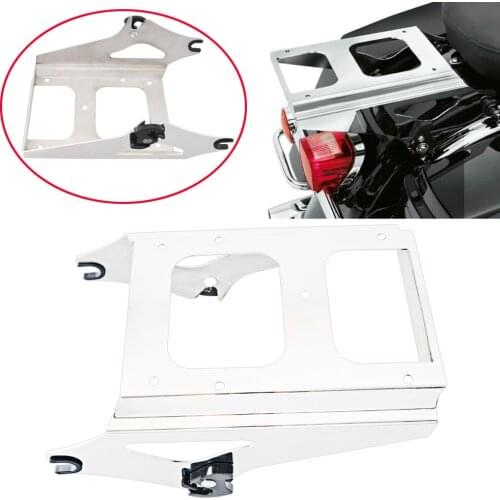 Motorcycle Detachable Two Up Tour Pack Mounting Rack Docking Hardware For Harley FLHR FLHRC FLHT FLHX FLTR FLTRX 2009-2013