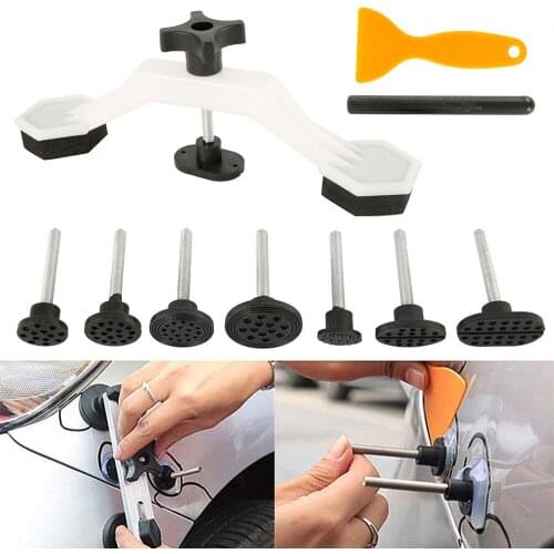 Universal Car Dent Repair Body Damage Fix Tool Pulling Bridge Puller Dent Removal Glue Tabs Hand Repair Tools Kit Paintless