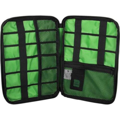 Mayitr 20PCS Waterproof Outdoor Tools Nylon Cable Holder Bag Electronic Accessories USB Drive Storage Case Organizer Bags