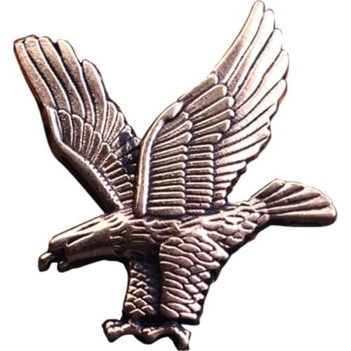 I-Remiel New Retro Metal Gold Eagle Bird Brooch Mens Brooch Lapel Badge Pin Buckle Suit Shirt Collar Accessories