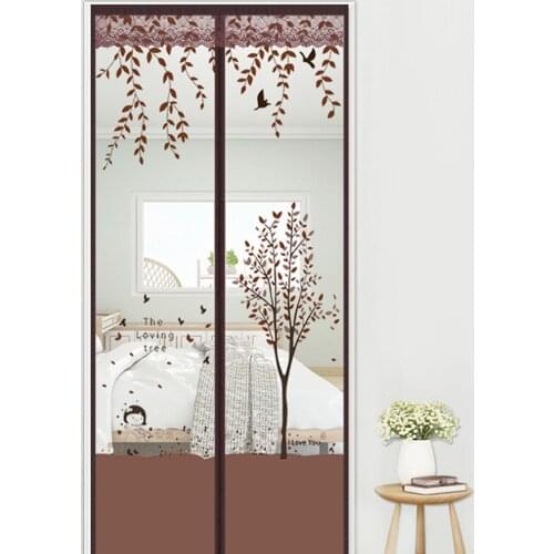Magnetic Screen Door Curtain Summer Anti Mosquito Insect Fly Bug Curtains Net Automatic Closing Door Screen Kitchen Curtains