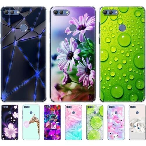 For Huawei P Smart 2018 phone case protective 7S soft tpu silicone back cover 360 full protection printed transparent coating