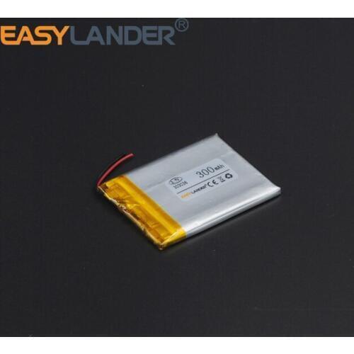 10pcs/Lot 3.7V 300mAh Rechargeable li Polymer Li-ion Battery For bluetooth MP3/MP4/Game Player mouse GPS PSP speaker toys 303038