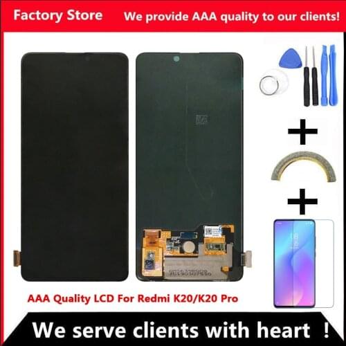 100% Original AMOLED For Xiaomi Redmi K20 Mi 9T Pro LCD Display Screen For Redmi K20 Pro LCD Screen Display FHD+ 403 PPI