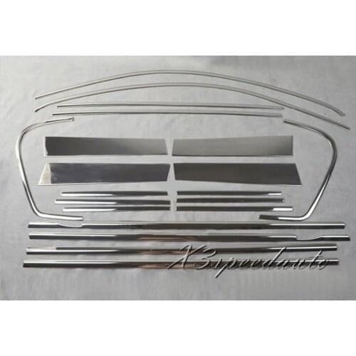 High Quality Stainless Steel 20PCS Full Window Frame + B Pillar Trim Cover For Volkswagen Tiguan 2008-2015