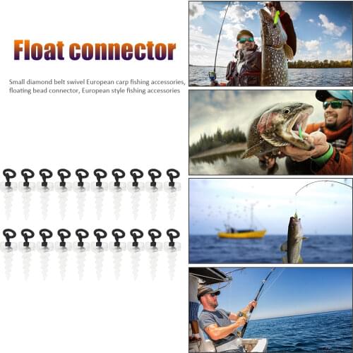 20PCS Carp Fishing Accessories with Hook Stops Beads Stoper Hair Chod Ronnie Rig Boilies Stop Bait Display Screw