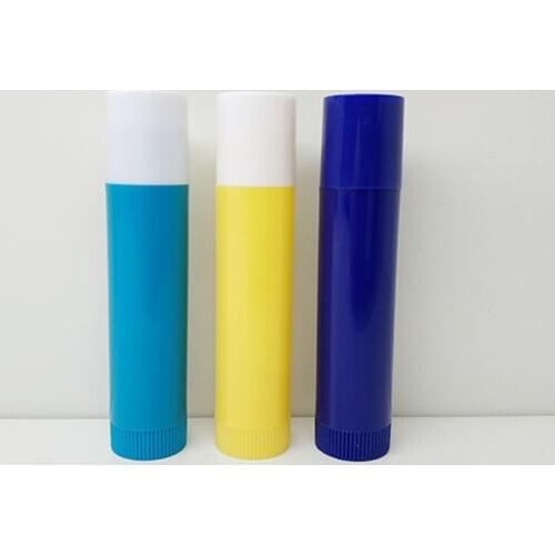 4g Plastic Lip Balm Container Mini Sample Travel 4ml Empty Lipstick Lip Protector Tube Bottle Packaging for Lip treatment 100pcs