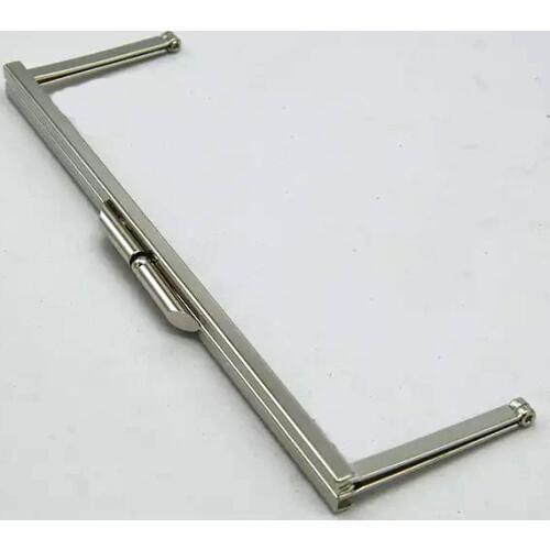 6 3/4 inches (17 x 6.5 cm) - Modern Clutch Frames Open Channel Metal Purse Frame - 17 Pieces