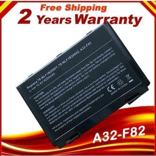 HSW [Special Price] New 6 Cell 5200mAh Battery for ASUS K40IN K50IJ K50IN K40 K50 X5D X5J A32F82 A32F52 fast shipping