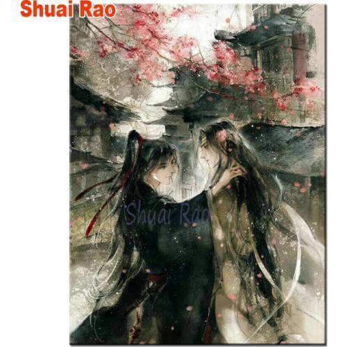 Diamond embroidery Mo Dao Zu Shi Figure master of the devilish cult Anime 5D DIY full diamond painting square round drill gift