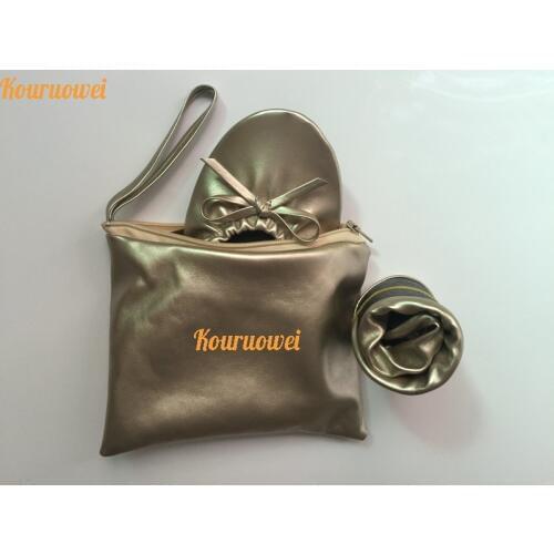 Free shipping ! Dark purple Portable lady foldable flat roll up ballet flat for wedding