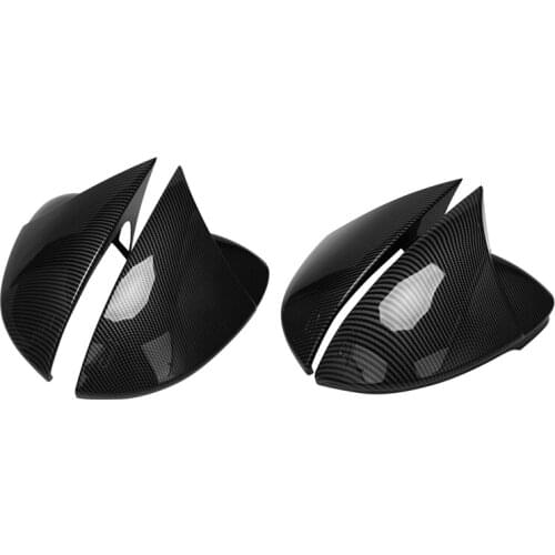 Carbon Fiber Side Mirror Rear View Mirror Cover Cap Ox Horn for Golf 8 MK8 GTE GTD R-Line 2020 2021