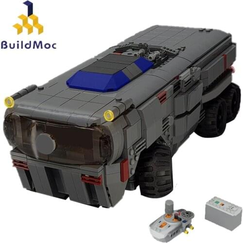 Buildmoc Star Movie Technical Car Remote Control MOC Transport Vehicle UCS Juggernaut A6 Heavy Assault Truck Building Block Toys