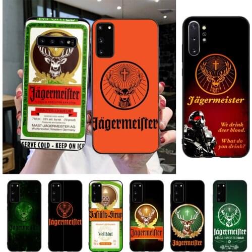 Jagermeister Logo Phone Case For Samsung S20 S10 S8 S9 Plus S7 S6 S5 Note10 Note9 S10lite