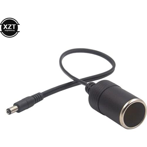 12V 24V Car Auto Cigarette Lighter Female Socket Base to DC 5.5x2.1mm Plug Cable For Car Charger Car Auto Interior Accessories
