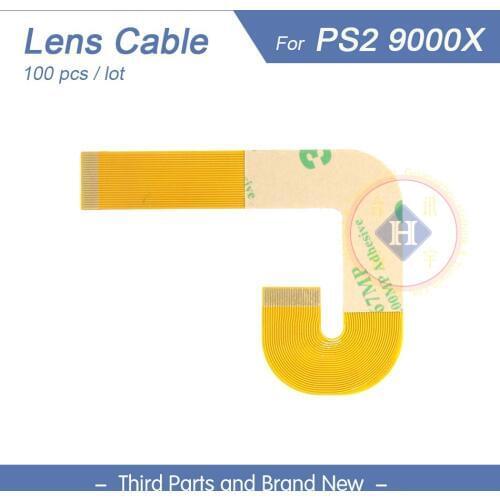 HOTNINK 100pcs/lot New 9000x Drive Laser Lens Pickup Ribbon Flex Cable Repair Parts For PS2 PlayStation 2