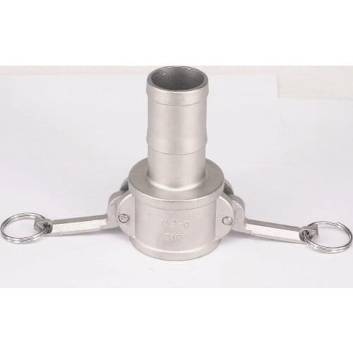 2" Hose Barbed 304 Stainless Steel Type C Socket Camlock Connector Cam and Groove Coupler