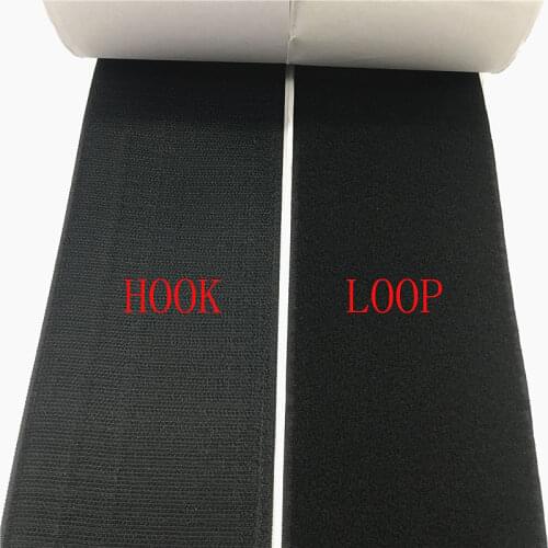 100mm Strong Self-adhesive Fastener Tape Hook and Loop Adhesive Velcros Tape Magic Gum Strap Sticker Tape with Glue for DIY