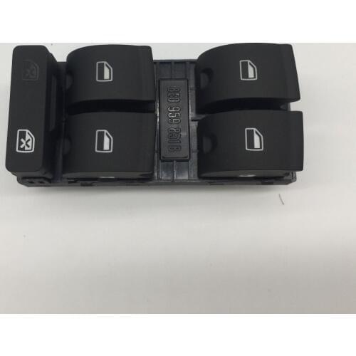 For VW Audi A4 B6 B7 Left Master Power Window Switch Driver Side Safe Lock Key Button 8E0 959 851 B