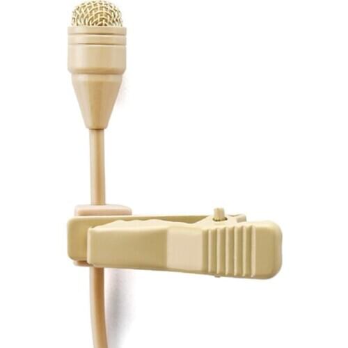 Bolymic Lapel Mic for Sennheiser Lavalier Microphone Collar Tie Clip On Omnidirectional Beige