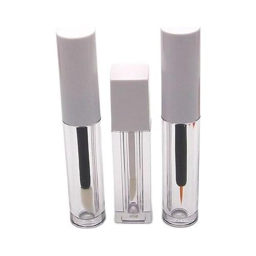 Mini 1 ML Lipgloss Tube Empty Clear Sample Test Cosmetic Container Liquid Eyeliner Eyelash Growth Tube Lipgloss Packaging