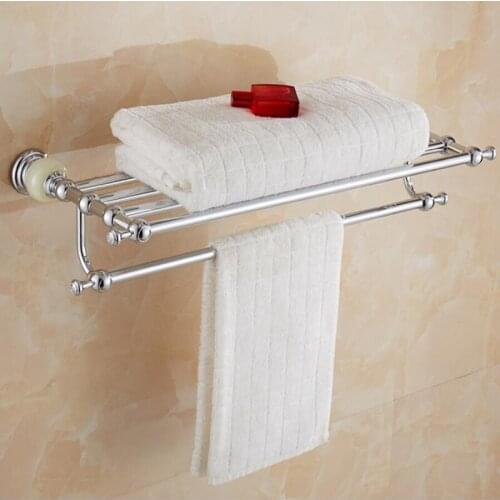 Brass and Jade Chrome Bathroom Accessories Set Paper Holder Towel Bar Toilet Brush Holder towel rack hooks bathroom Hardware set