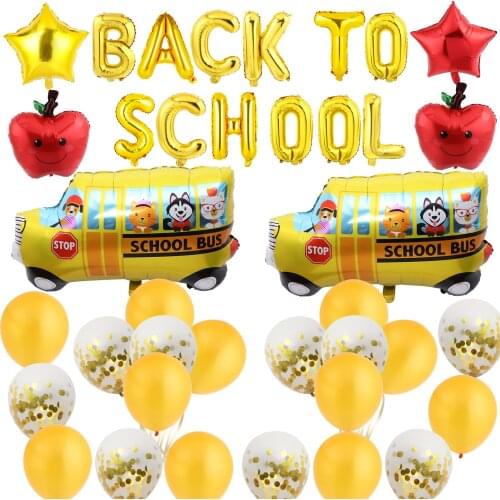 Back To School Balloons Decorations Set Party Supplies