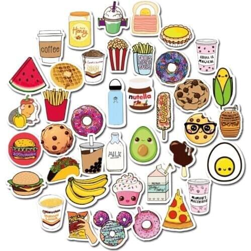 40pcs Creative Cute Kawaii Self-made Expression Food Scrapbooking Stickers /decorative Sticker /DIY Craft Photo Albums/trunk