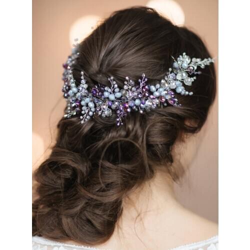 Wedding Accessories Headwear With Crystal Handmade Headband For Wedding Bridesmaids Hairband Brides Hairband