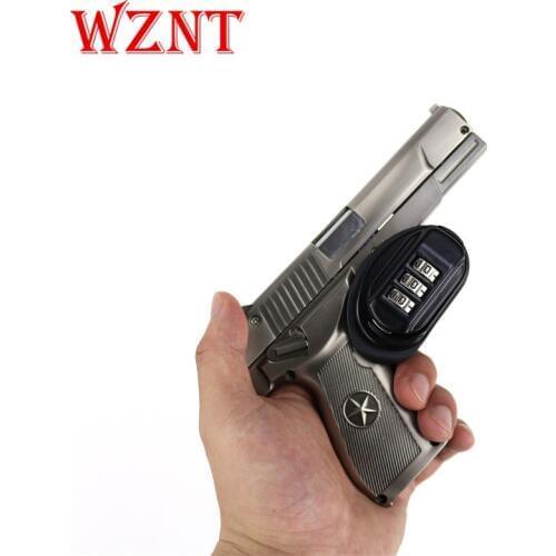 3-Dial Outdoor Hunting Trigger Combo Coded Password Lock Gun Key Safety Pistols Air Shotgun Lock Hunting Accessories