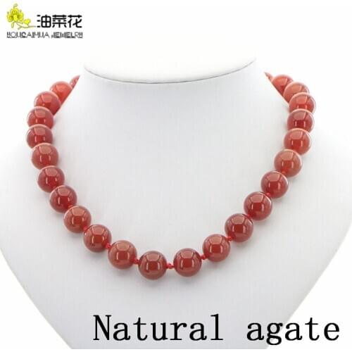 Wholesale High Quality Natural Stone Agates Beads Necklace 6 Styles Jewelry Women Girls Banquet Christmas Gifts Handmade Design