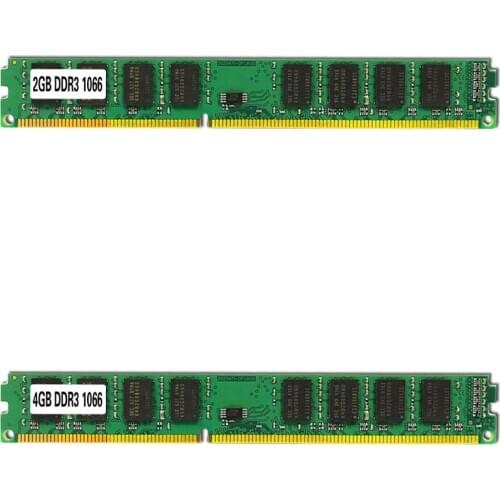 RAM Desktop Memory DDR3 1066MHz 1.5V 240-Pin Computer Memory for AMD Computer Memory Double-Sided 16 Particles