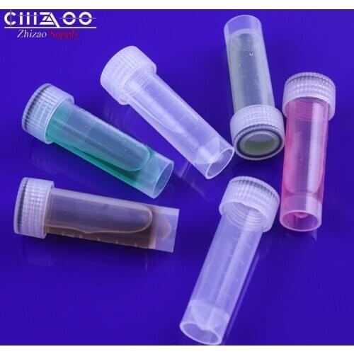 5ml Screw-cap Plastic Test Cryo Tubes Cryovial Freezing Tube with Gasket