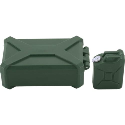 Plastic Storage Box And Oil Can Decoration Tool For Traxxas Axial TRX4 TRX6 SCX10 90046 D90 1/10 RC Crawler Accessories