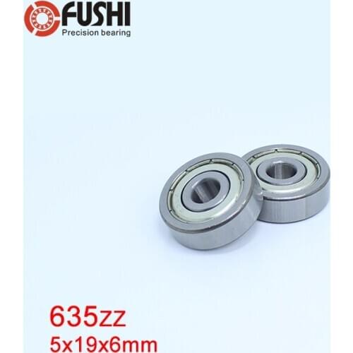 635ZZ Bearing 5*19*6 mm 10Pcs ABEC-1 Grade R1950ZZ 635Z Miniature 635 ZZ Ball Bearings