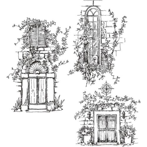 Garden Windowsill Silicone Clear Seal Stamp DIY Scrapbooking Embossing Photo Art
