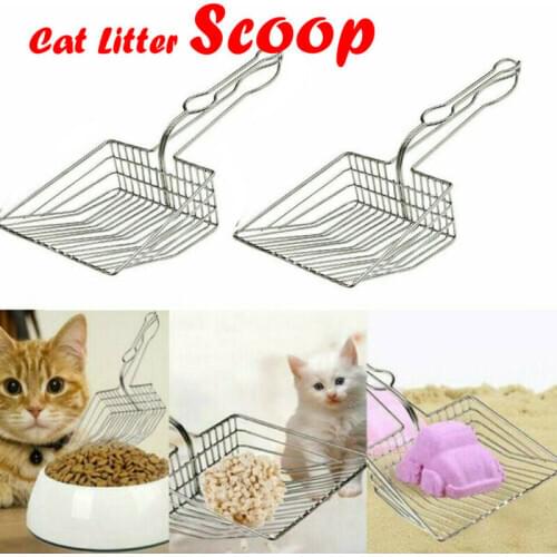 Cat Litter Scoop Metal Kitten Sand Cleaner Cat Litter Scoop Cleaning Tools Poop Pet Sand Shovel Scoopers Artifact Dogs