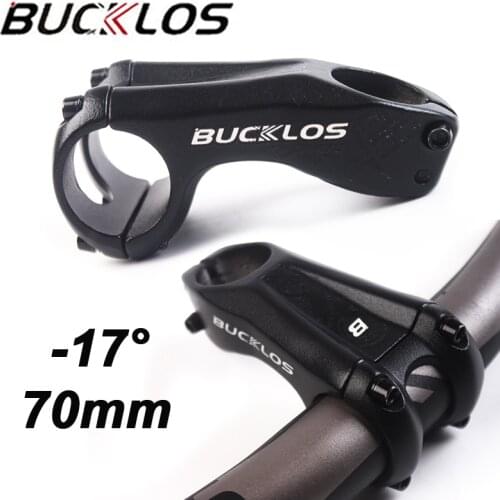 BUCKLOS 31.8 Bike Stem 17degree MTB Stem Aluminum Alloy Road Bike Stems Ultralight for 28.6mm Fork Bicycle Part