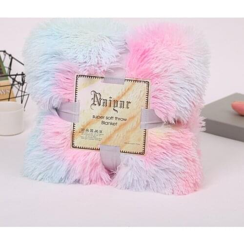Super Soft Shaggy Fur Blanket Ultra Plush Decorative Blankets Winter Blankets For Bed Sofa Blanket 130*160cm/160*200cm