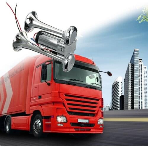 600DB Dual Trumpets For Vehicle Car Truck SUV Boat Lorry Super Loud Horn Valve 12V Car Electric Air Horn Speaker Accessories