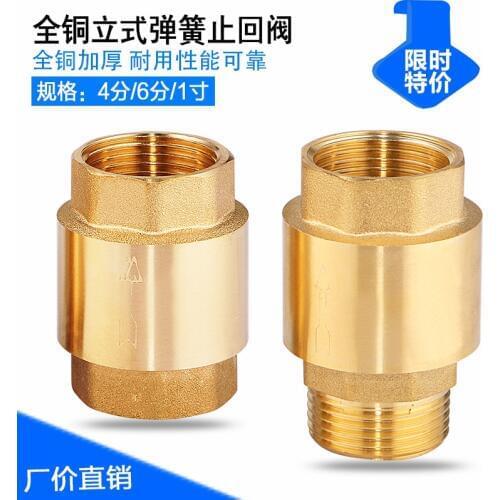 Pure copper thick vertical check valve from the water meter against the single-way solar hot water 46 dn1520 inch