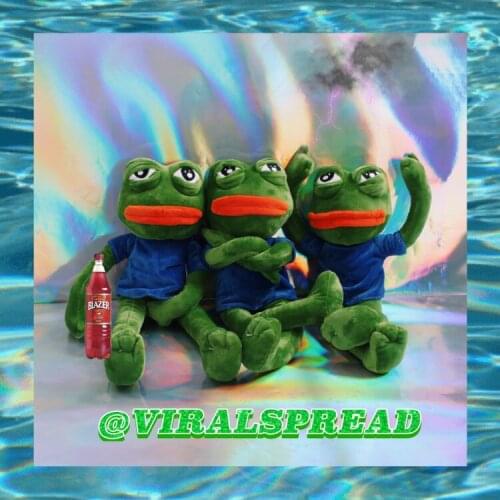 Viral Spread One Frog I Drink Wine Drunk Sadness Frog Doll Sad Frog Lint Toys
