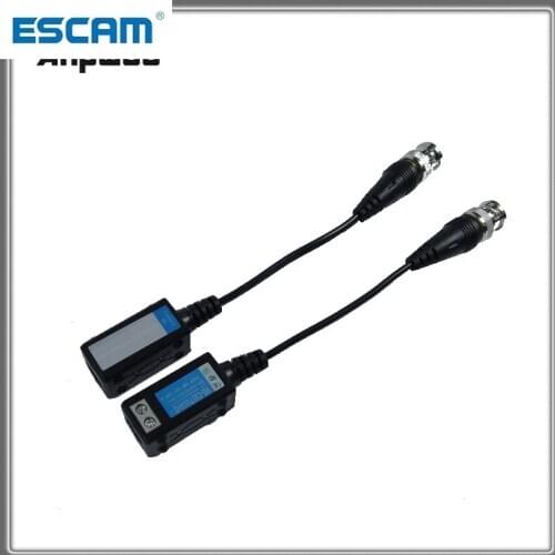 Twisted BNC CCTV Passive Transceivers For 2MP 3MP 4MP 5M For HD CVI/AHD/TVI Cat5 CCTV UTP Video Balun IPC ESCAM 500C 200M Range